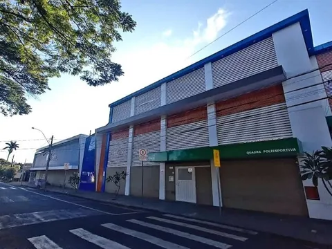 Fachada da quadra poliesportiva do Colégio Criarte
